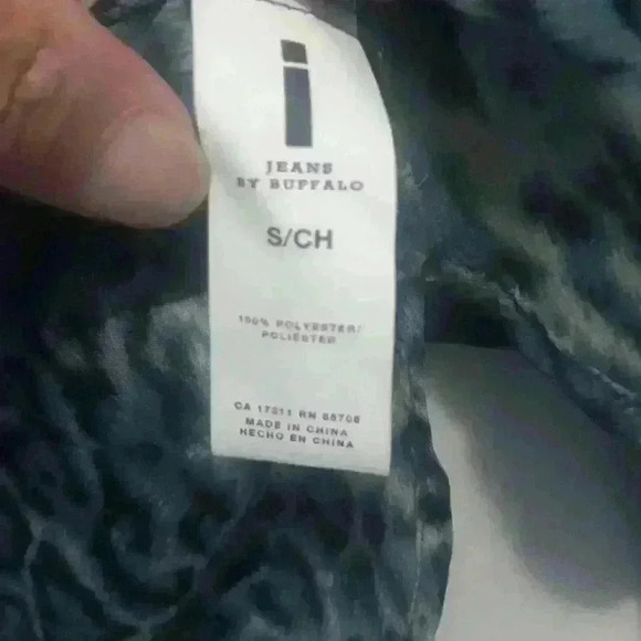 Womens I jeans by Buffalosize S leopard print zip up front thin Dress Tunic Top - Picture 3 of 11